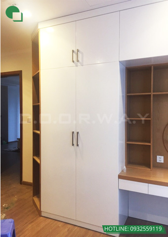 Thi công nội thất chung cư giá rẻ Park Hill 7 tại Hà Nội nhà chị Liên by kiến trúc Doorway góc 04