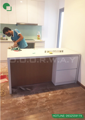 Thi công nội thất chung cư giá rẻ Park Hill 7 tại Hà Nội nhà chị Liên by kiến trúc Doorway góc 08