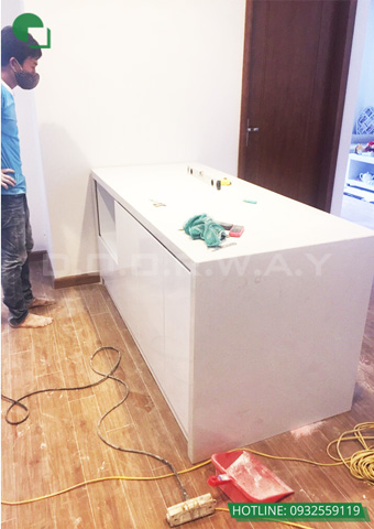 Thi công nội thất chung cư giá rẻ Park Hill 7 tại Hà Nội nhà chị Liên by kiến trúc Doorway góc 09