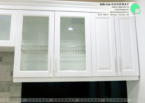 Thi công nội thất chung cư CT4 Vimeco nhà anh Thế Anh 95m2 by kiến trúc Doorway phòng khách góc 10