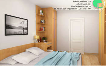 Thiết kế & thi công nội thất chung cư 95m2, chung cư Meco Complex 102 Trường Chinh nhà anh Thắng by kiến trúc Doorway phòng ngủ góc 01