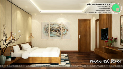 7 mẫu thiết kế phòng ngủ cho thuê đẹp nhất hiện nay, nhà anh Dương FLC by kiến trúc Doorway, ảnh tiêu biểu