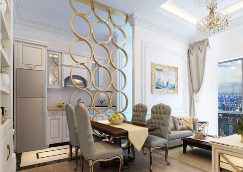 Thiết kế nội thất căn hộ 3 phòng ngủ CT3, CT4 115m2 chung cư Iris Garden, by kiến trúc Doorway st, mẫu phòng khách