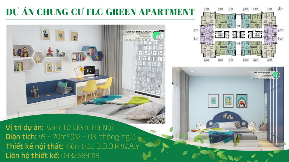 Ảnh tiêu biểu- Thiết kế nội thất chung cư FLC Green Apartment - Full phòng