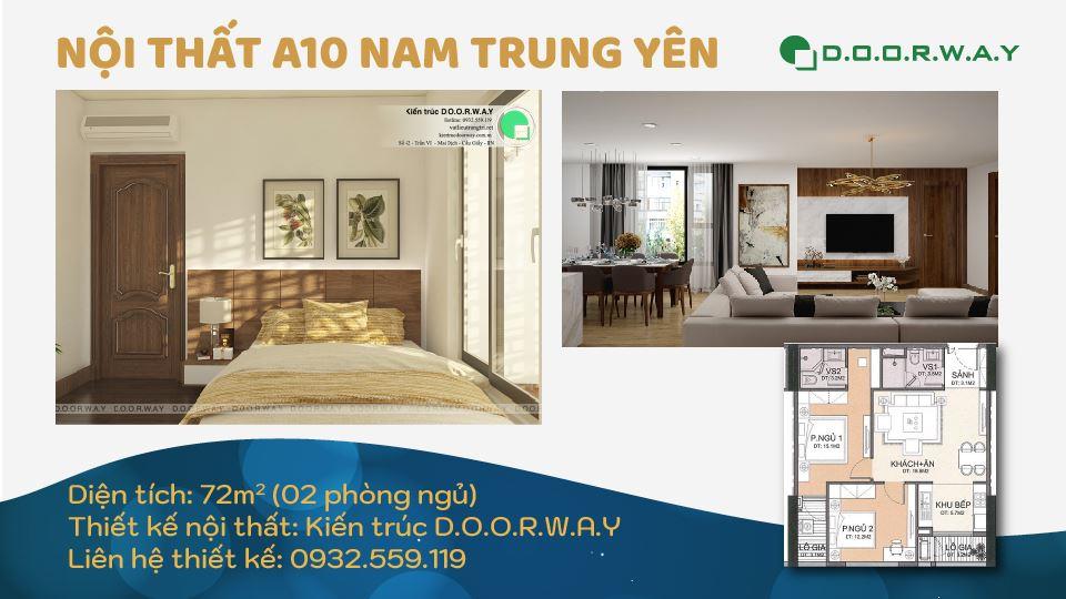 Ảnh tiêu biểu- Mẫu thiết kế nội thất căn hộ 72m2 A10 Nam Trung Yên