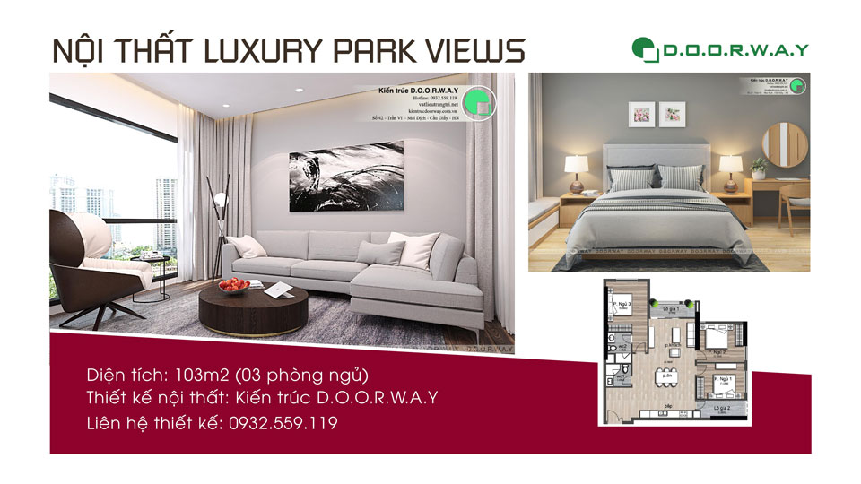 Anhtieubieu- Phong cách hiện đại cho nội thất căn hộ 103m2 Luxury Park View