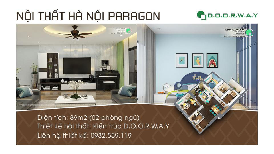 Ảnh tiêu biểu- Nội thất căn hộ 89m2 Hà Nội Paragon cho vợ chồng trẻ