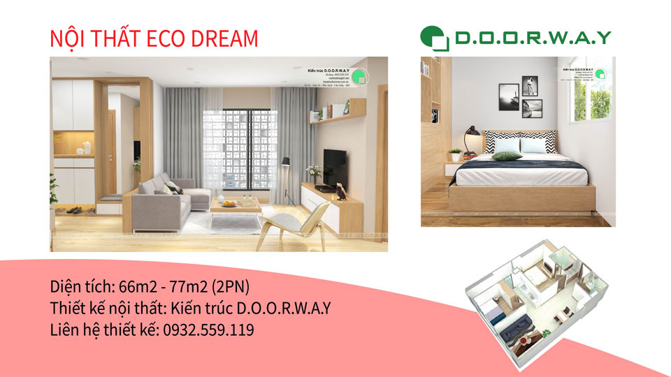 Ảnh tiêu biểu- Cách chọn đồ nội thất căn 2 phòng ngủ Eco Dream 2019