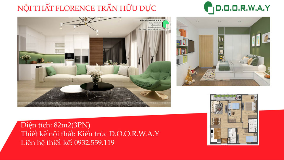 Ảnh tiêu biểu - Phủ sắc thiên nhiên cho nội thất căn hộ 82m2 Florence