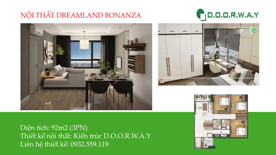 Ảnh tiêu biểu- Gợi ý mẫu nội thất căn hộ 92m2 Dreamland Bonanza đẹp hiện đại