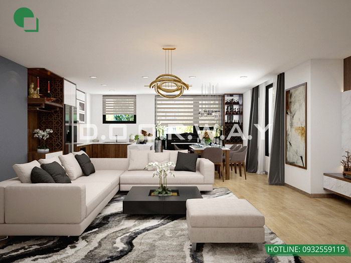 (10)Thiết kế nội thất căn hộ 104m2 Sky Central Định Công