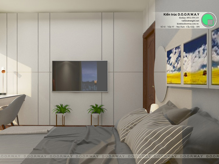 (5)Thiết kế nội thất căn hộ 104m2 Sky Central Định Công