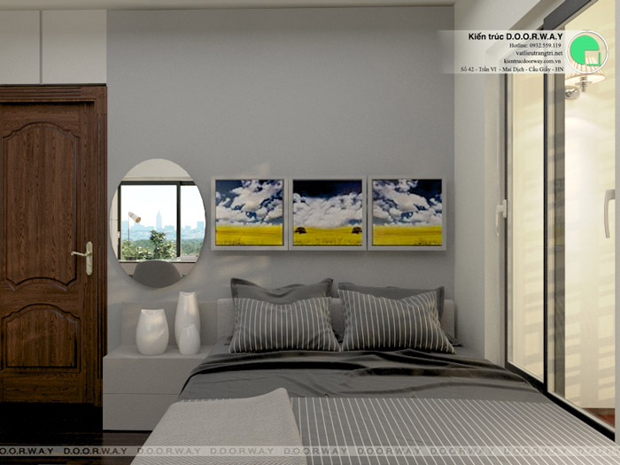 (6)Thiết kế nội thất căn hộ 104m2 Sky Central Định Công