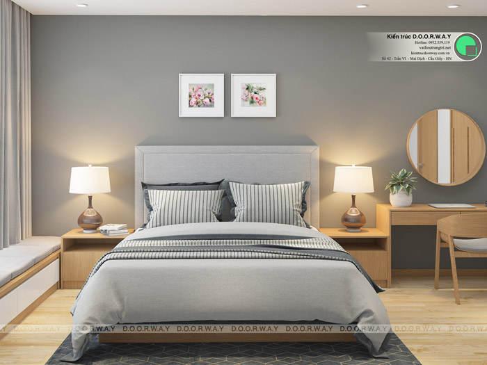 (8)Thiết kế nội thất căn hộ 104m2 Sky Central Định Công