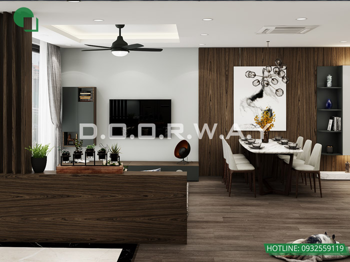 (9)Thiết kế nội thất căn 2pn Sky Central