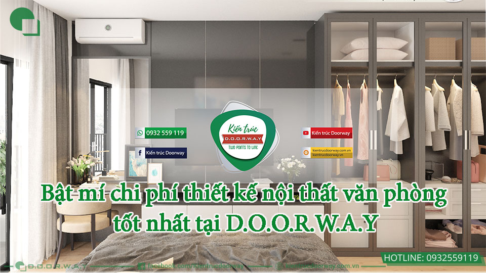 Chi phí thi công nội thất văn phòng tốt nhất tại Doorway