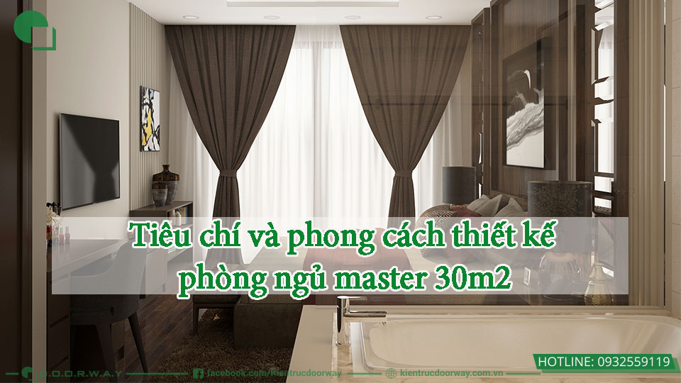Khi sự sang trọng thống trị phòng ngủ master 30m2