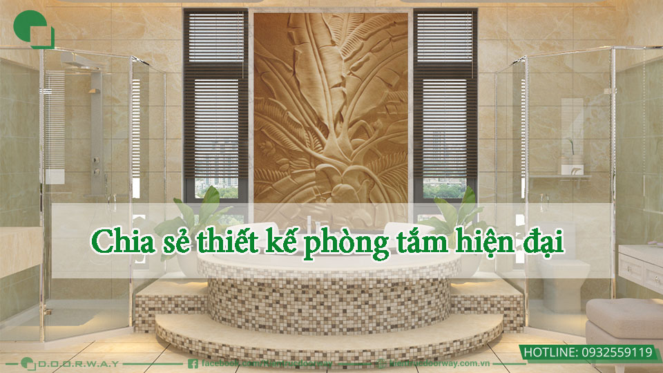 thiết kế phòng tắm hiện đai