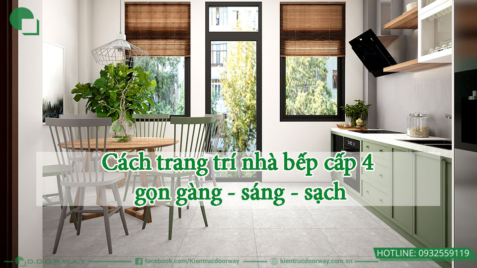 Cách trang trí nhà bếp cấp 4 đẹp