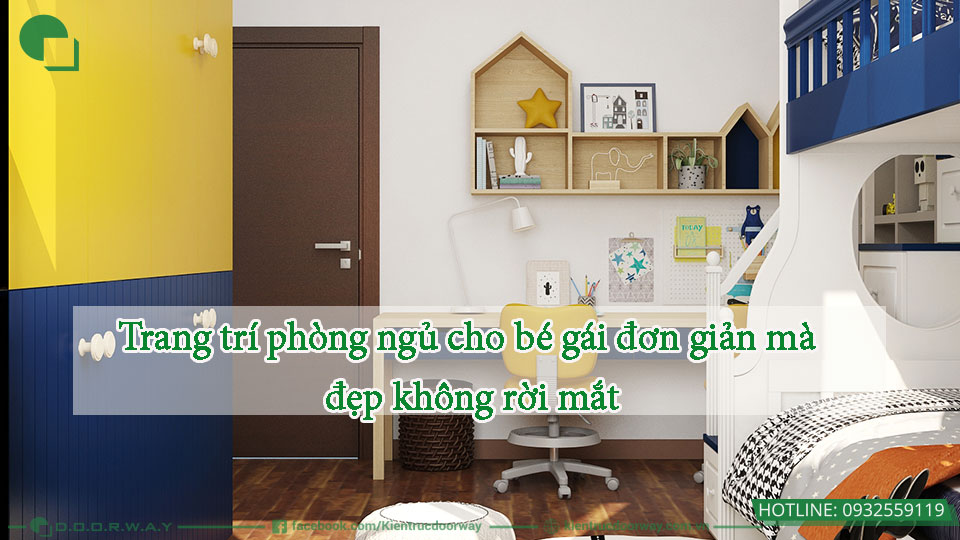 Trang trí phòng ngủ cho bé gái đơn giản mà đẹp