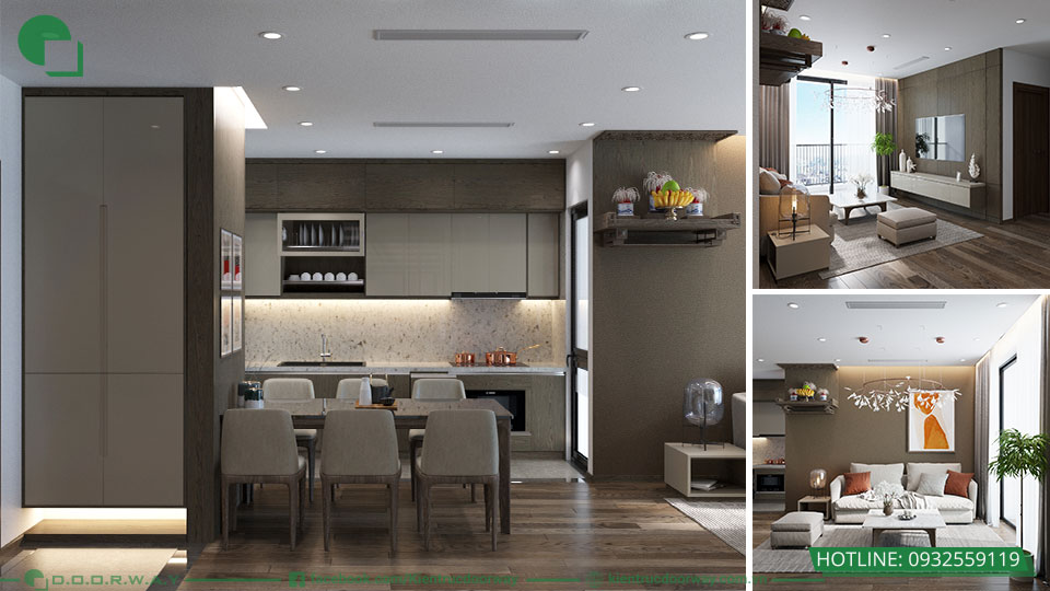 báo giá hạng mục thiết kế nội thất chung cư the zei