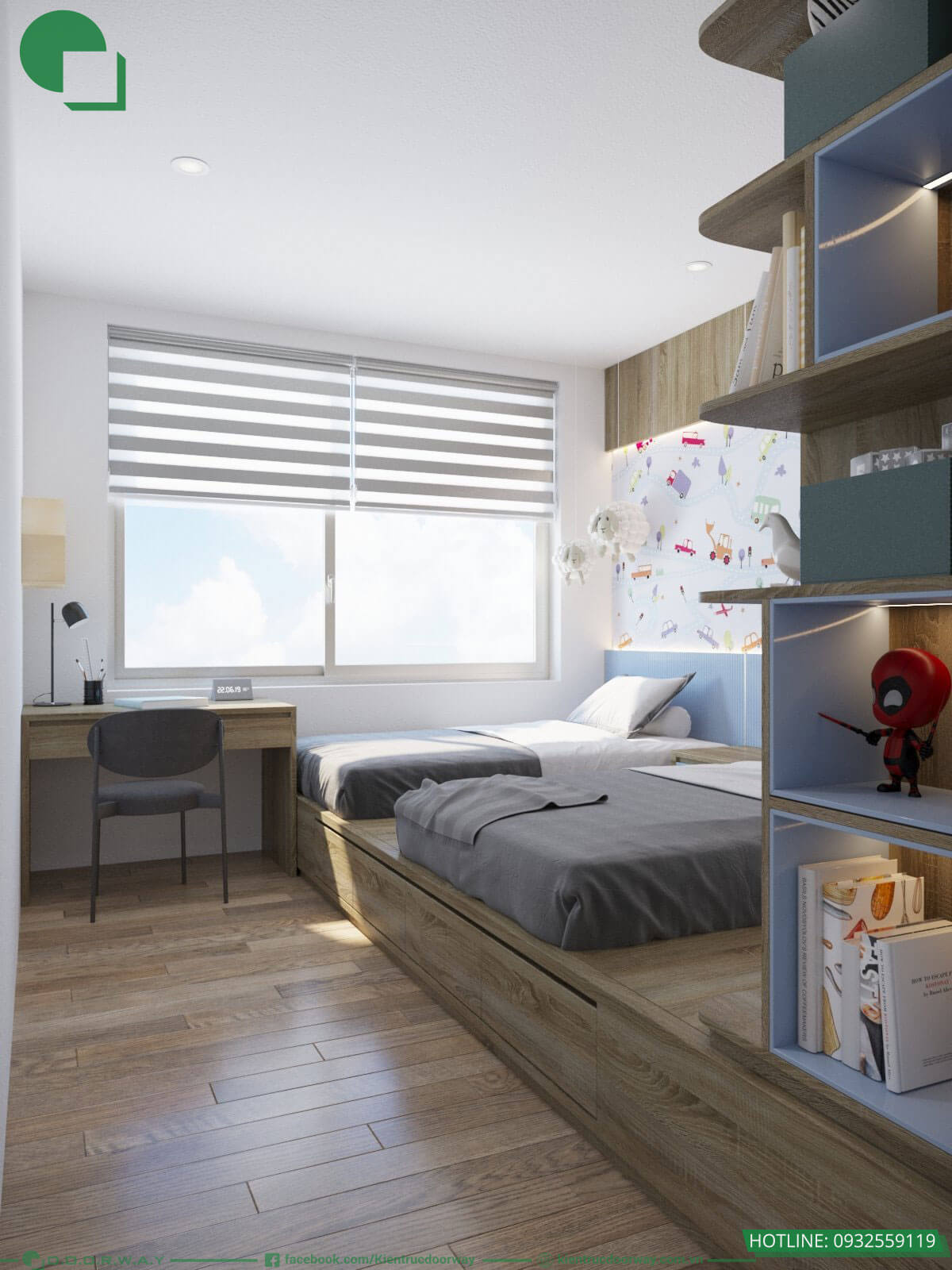 Thiết kế phòng ngủ đẹp cho bé