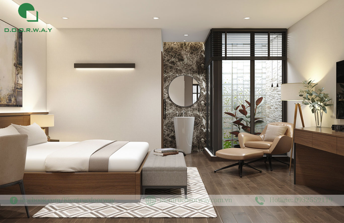 vị trí giường ngủ hợp phong thuỷ