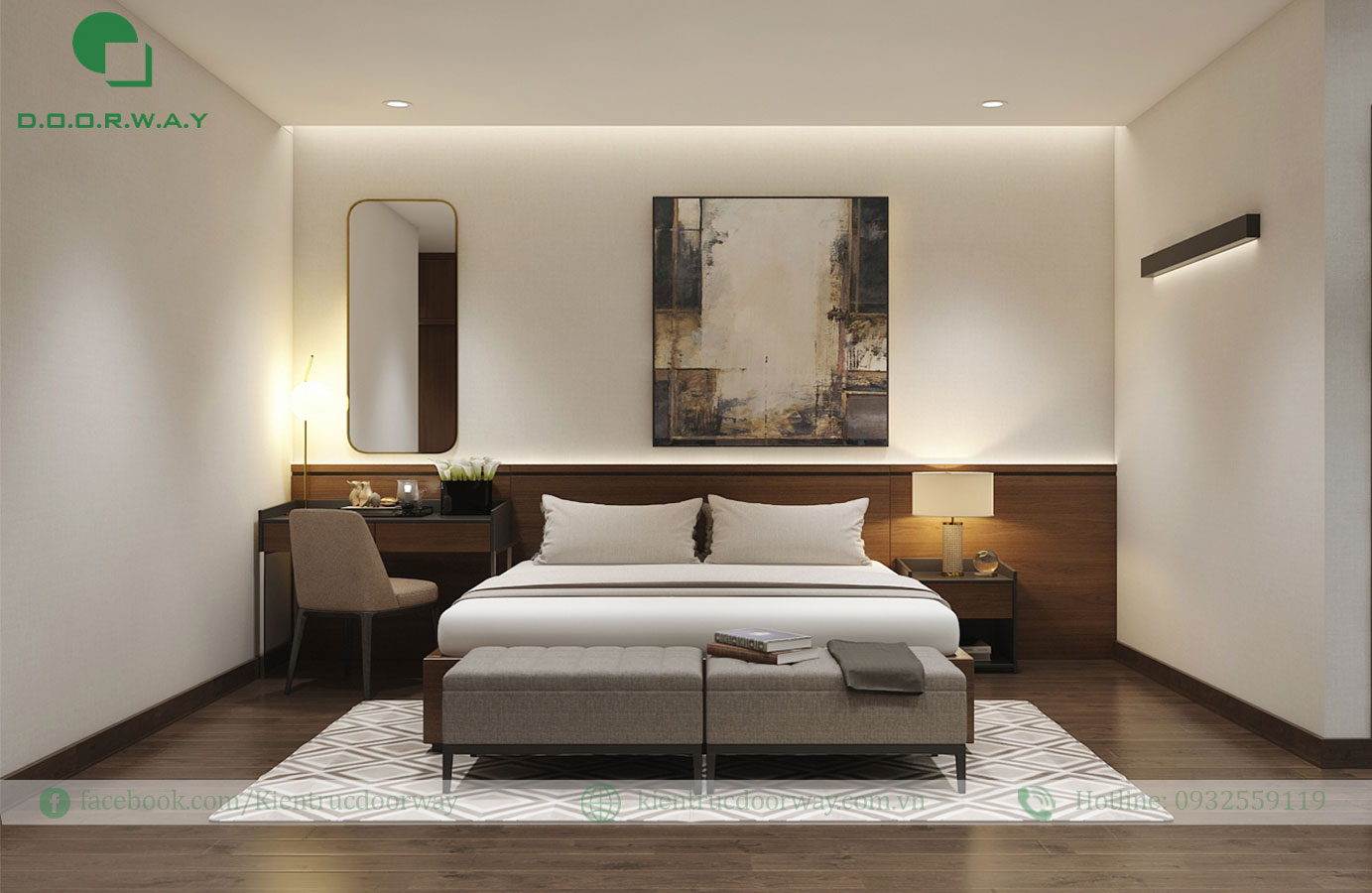 vị trí giường ngủ hợp phong thuỷ
