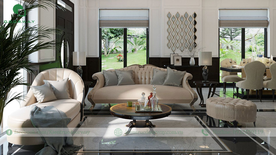 thiết kế biệt thự phong cách Indochine