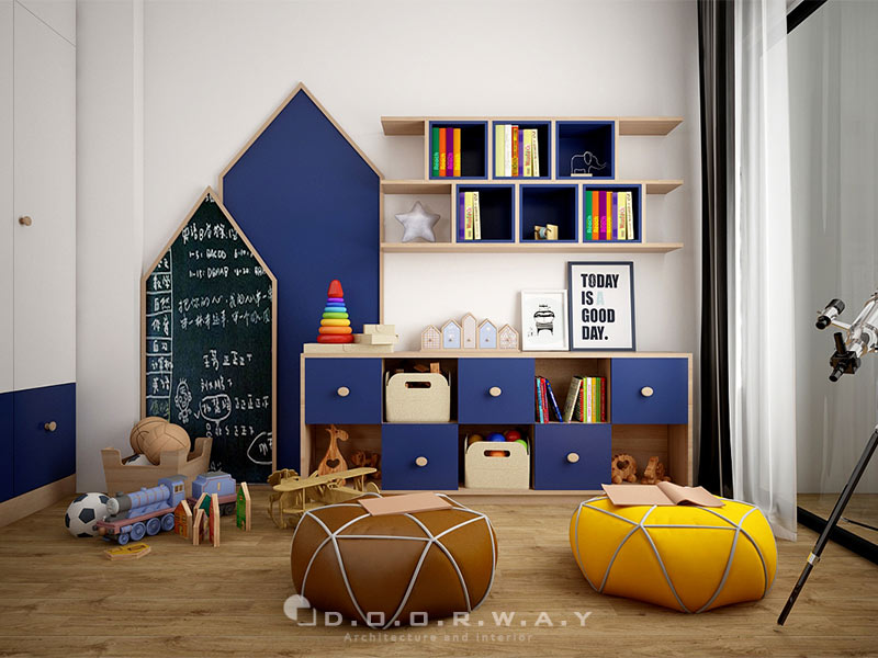 phòng ngủ với ý tưởng khám phá vũ trụ