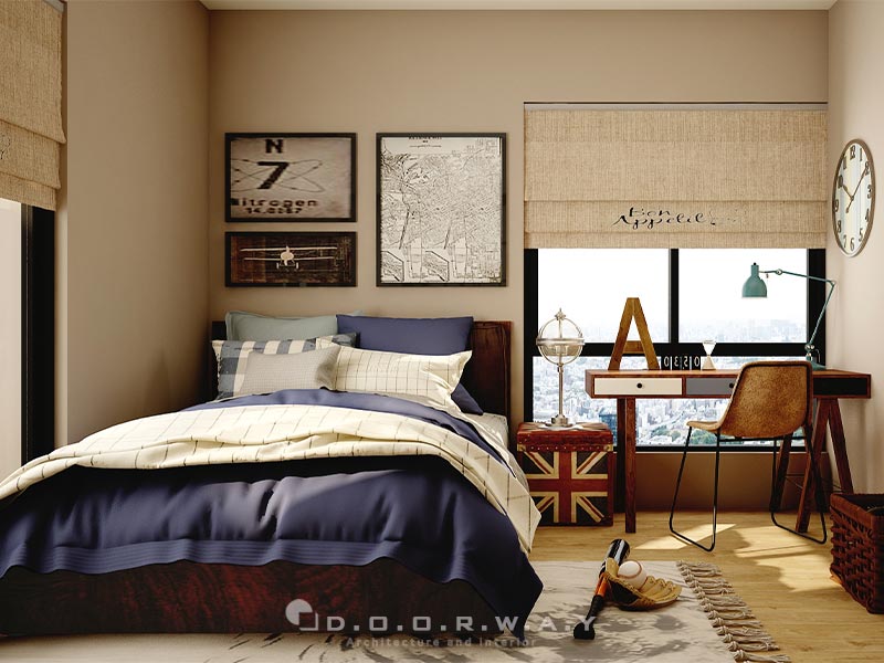 phòng ngủ với ý tưởng khám phá vũ trụ