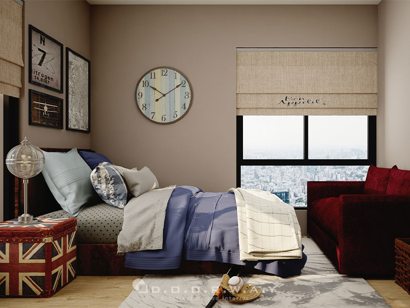 phòng ngủ với ý tưởng khám phá vũ trụ