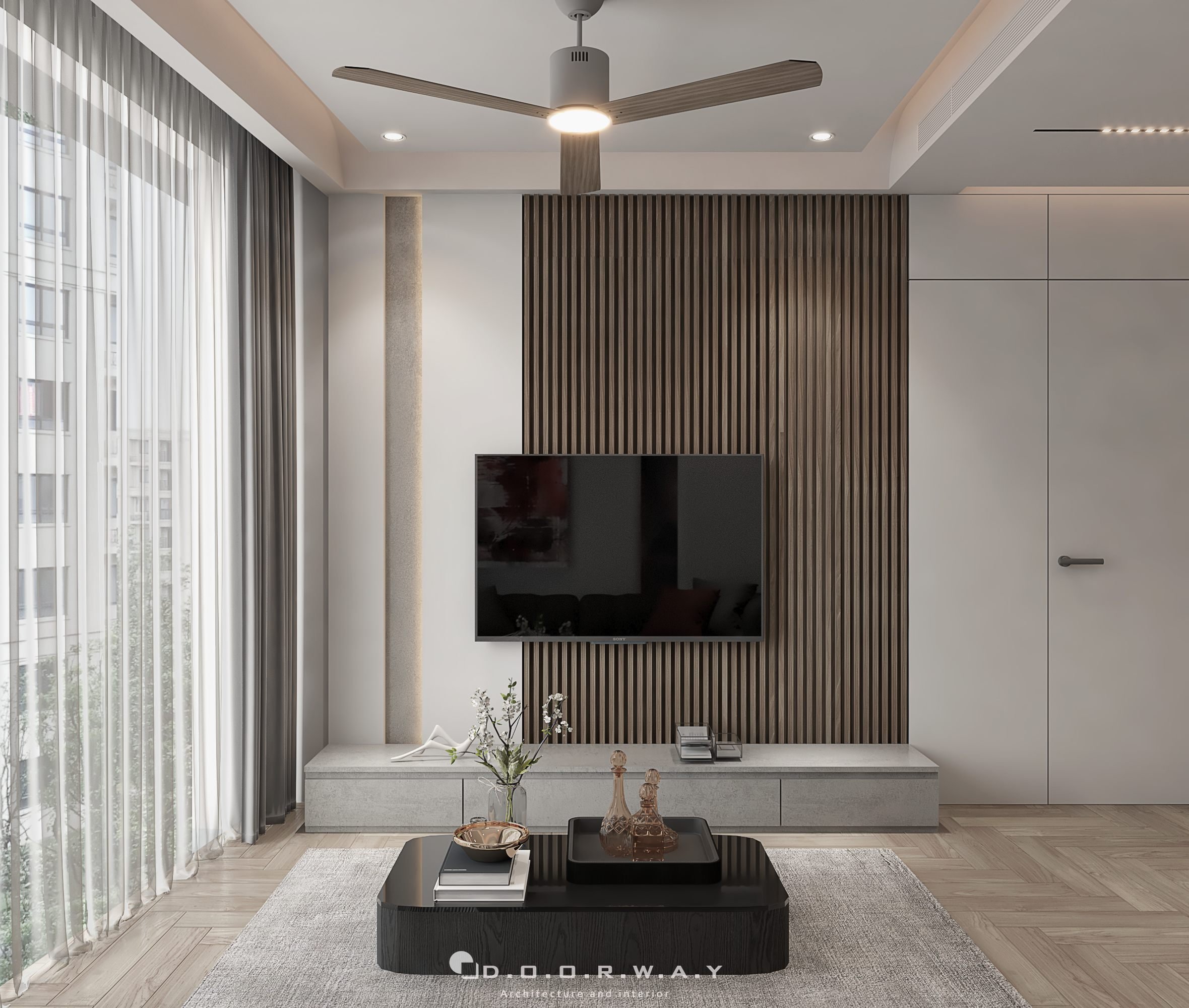 Thiết kế nội thất nhà phố hiện đại tại Trung Hòa