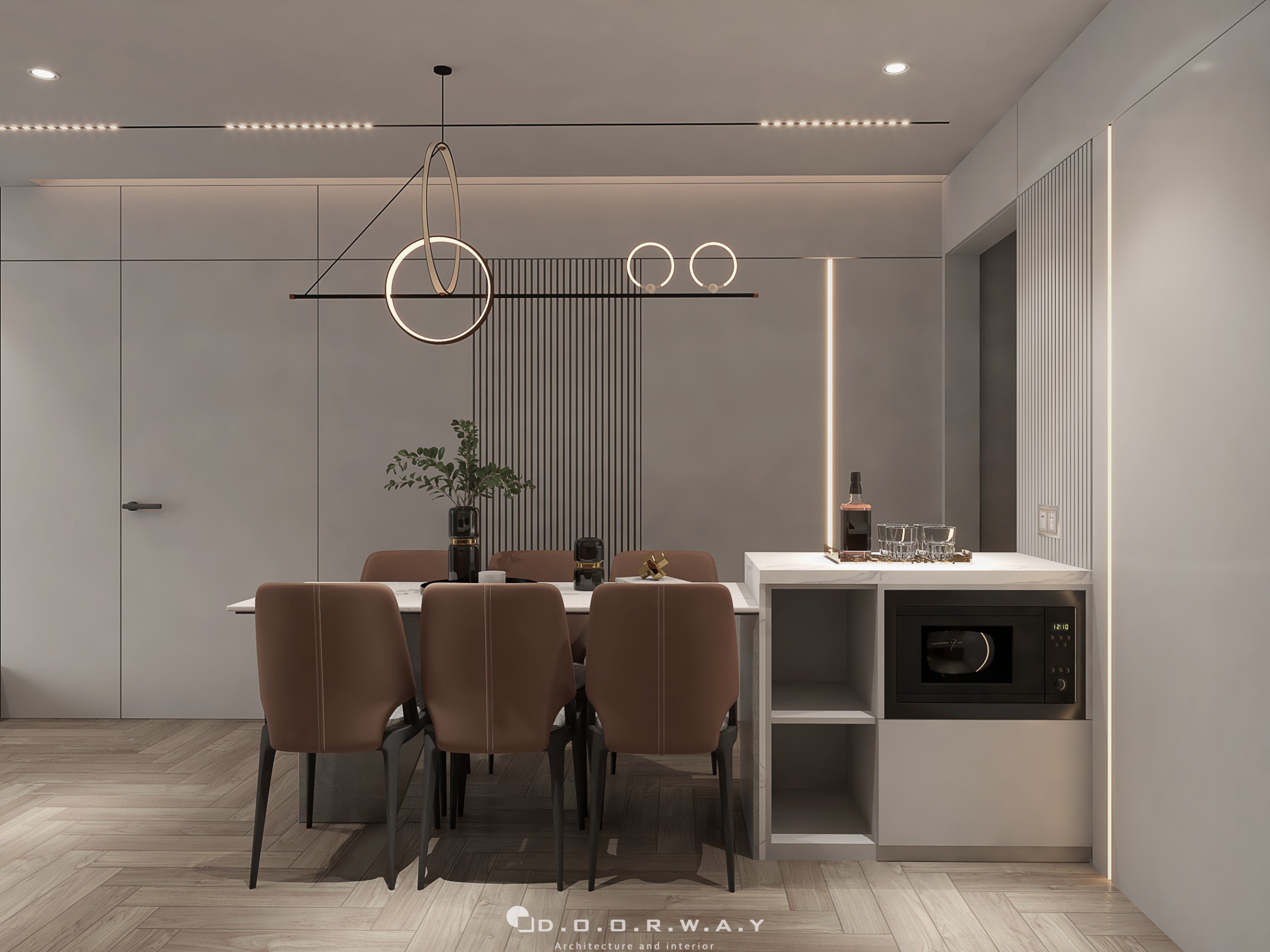 Thiết kế nội thất nhà phố hiện đại tại Trung Hòa