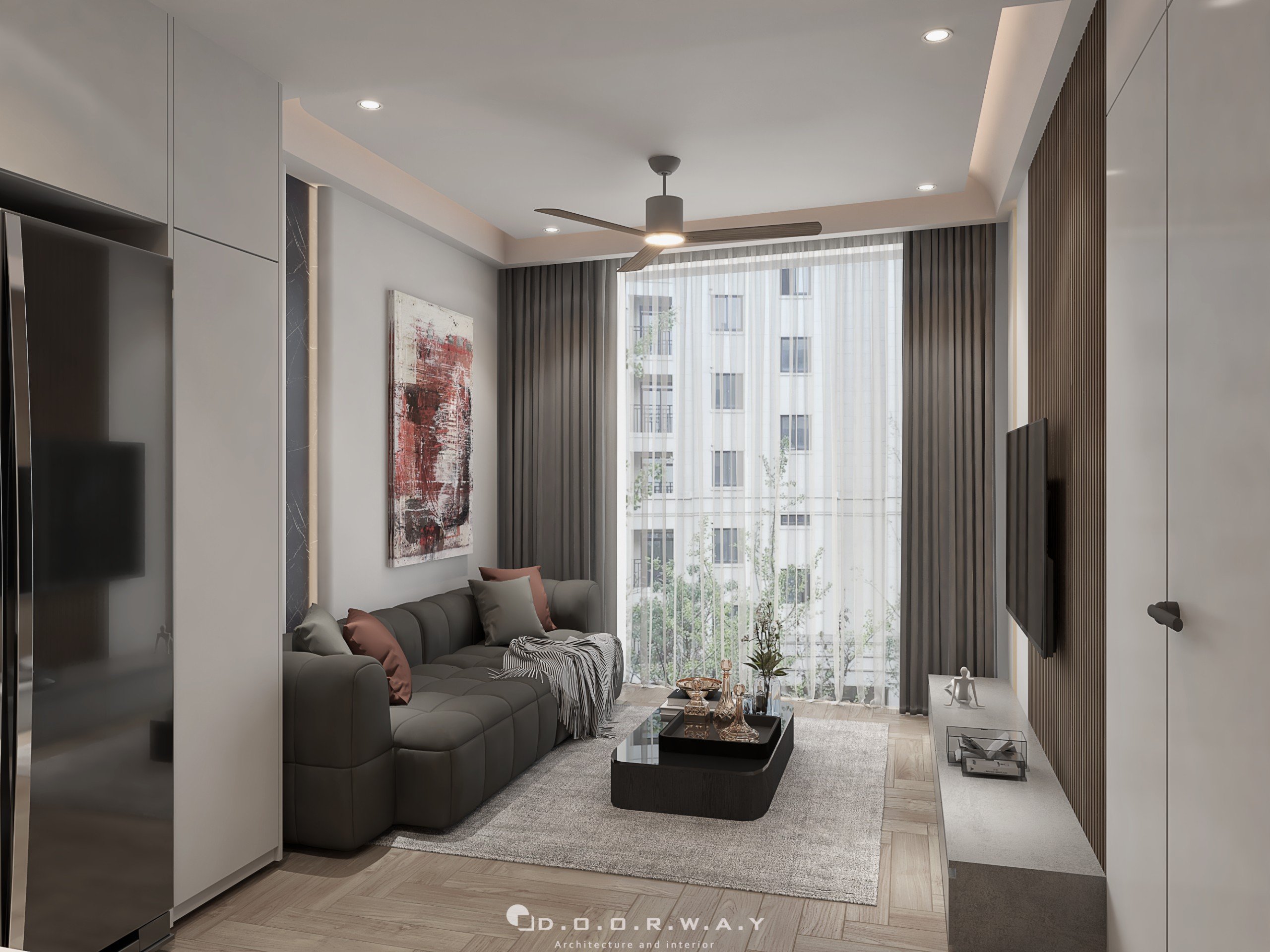 Thiết kế nội thất nhà phố hiện đại tại Trung Hòa