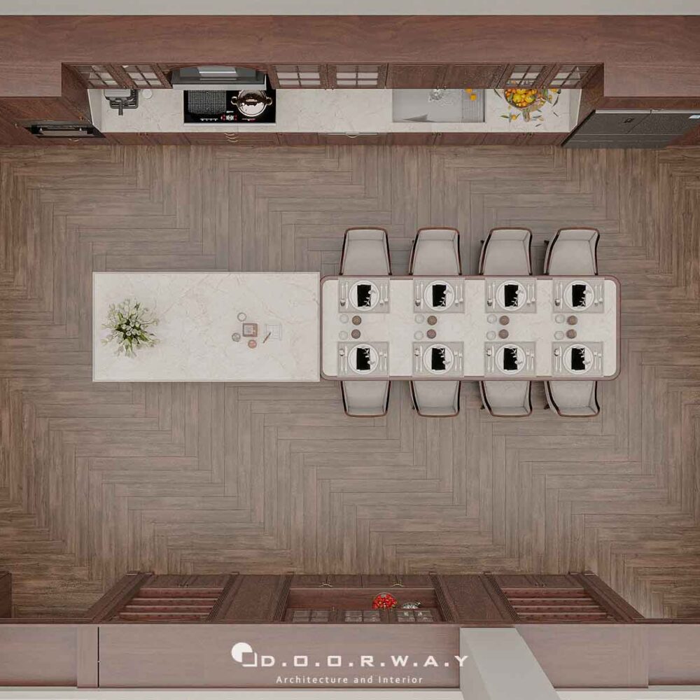 Nội thất biệt thự cổ điển - phòng bếp ăn (2)