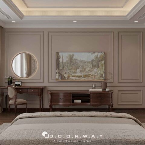 Nội thất biệt thự cổ điển - phòng ngủ