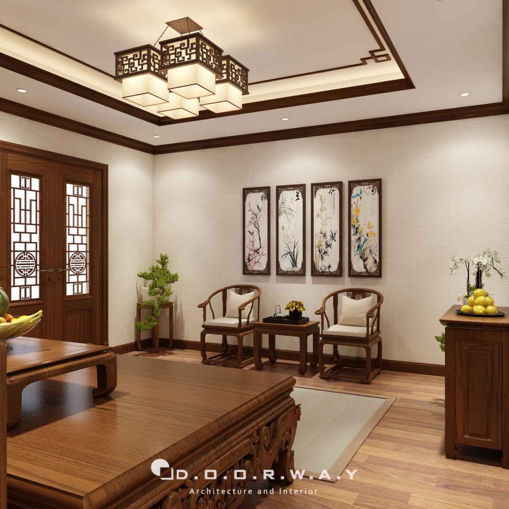 Nội thất biệt thự cổ điển - phòng thờ 1