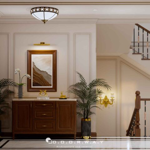 Nội thất biệt thự cổ điển - sảnh t4 (1)