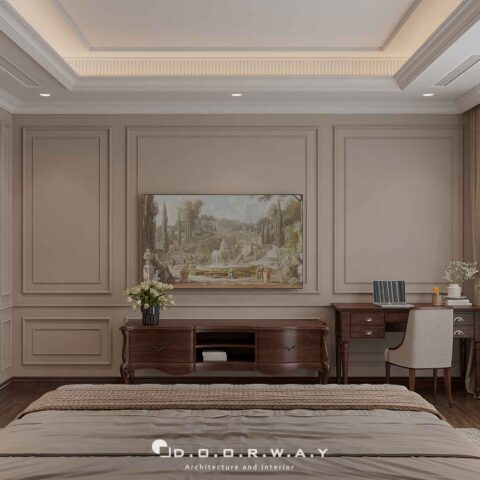 Nội thất biệt thự cổ điển - phòng ngủ