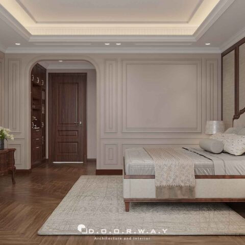 Nội thất biệt thự cổ điển - phòng ngủ